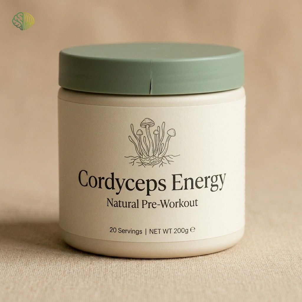 Cordyceps Energy — Natural Pre-Workout (200g Tub, 20 servings)